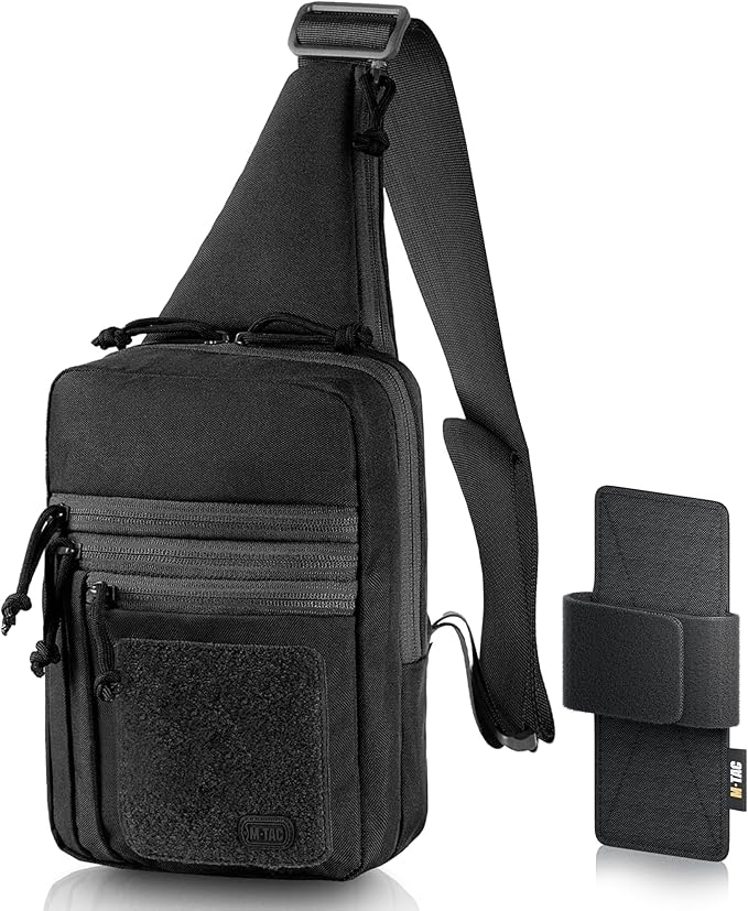 M-Tac CCW Sling Bag for Men & Women - EDC Shoulder Bag Tactical - Crossbody Concealed Carry Bag - Mens Chest Pack