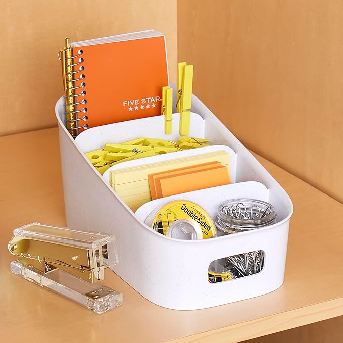YouCopia ShelfBin Packet Organizer,4-Tier Stairstep Raised Divided Bin,BPA-Free Storage Caddy for Kitchen Pantry and Cabinet Organization,Tea Bags,Medicine,and More,(Pack of 6)