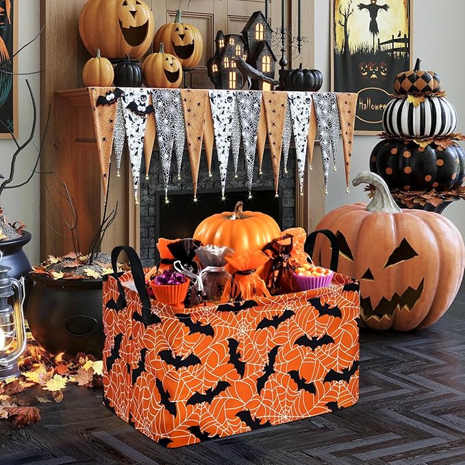 Rectangle Gift Shelf Nursery Storage Basket Laundry Hamper Storage Box and Bins for Home Clothes with Handles