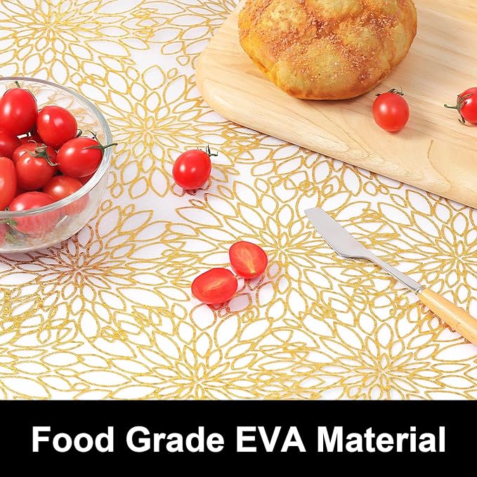 Cooyes Drawer Liner Shelf Liners for Kitchen Cabinets Refrigerator Liners Waterproof Kitchen Cupboard Liner Drawer Mats EVA Material Non Adhesive Fridge Liner for Shelves（17.5" W x 78.7" L）