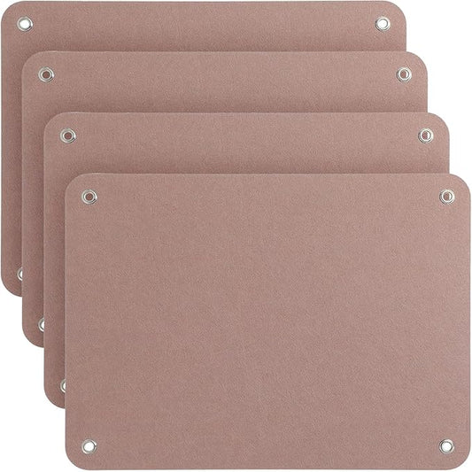 Yunsailing 4 Pieces Felt Board for Toddlers Classroom Flannel Board Stories for Preschool Homeschooling, Kids Felt Story Activity Wall Hanging Children Birthday Gifts, 11.8 x 15.75 Inch (Camel)