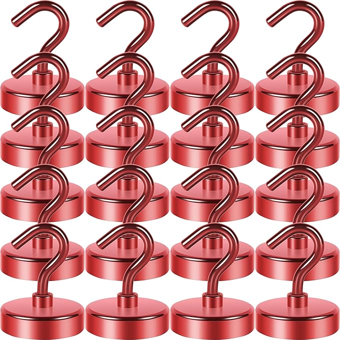 Neosmuk Magnetic Hooks, Cruise Ship Essentials, 26#,Red