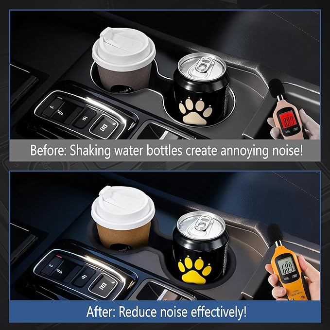 Cup Holder Inserts Compatible with Honda Pilot 2023-2025 2026 Accessories, Non-Slip TPE Center Console Cup Holder Protector Organizer for Honda Ridgeline&Passport 2024 2025 2026 Accessories