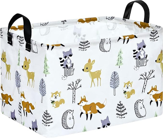 Rec Box Hamper Storage Basket Collapsible Organizer Bin Gift Shelf Baskets for Home and Kitchen Storage