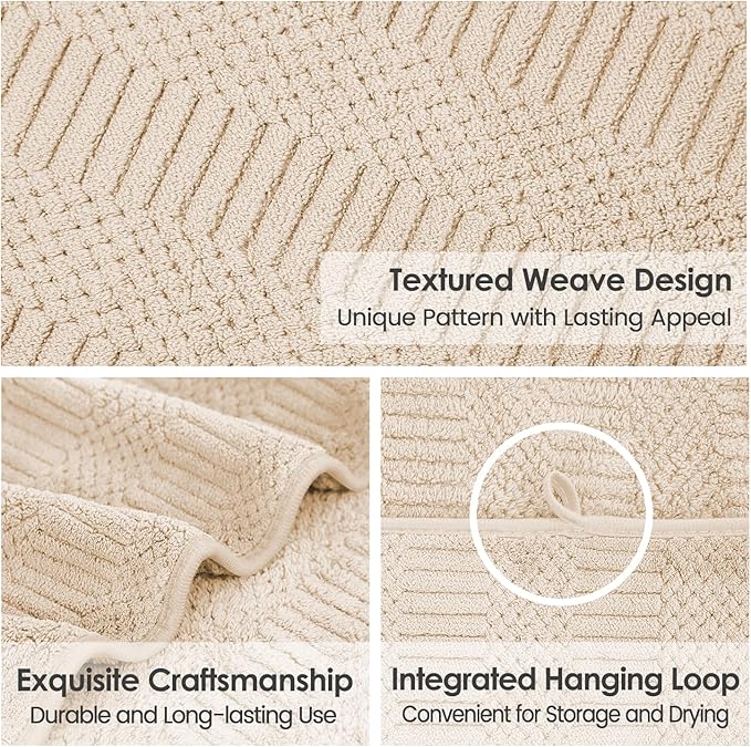 JML Microfiber Bath Towels Set of 2, Large Microfiber Body Towel for Adult, 30" x 60", Oversized, Soft, Super Absorbent, Fast Drying, Use for Sauna, Gym, Sport, Fitness, Yoga, Diamond Cross Grid Camel