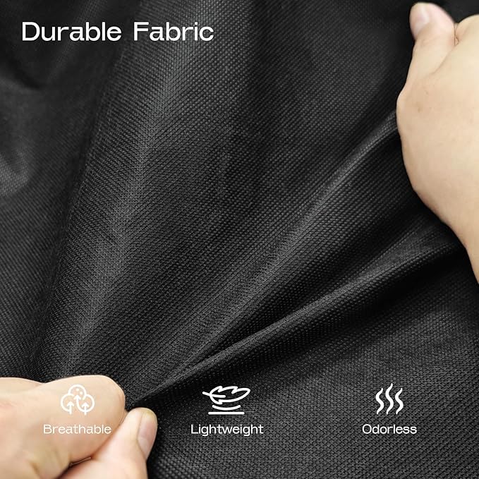 1 Pack Heavy Duty Garment Bags for Travel Suit Bags, Dress Bags, Garment Bags for Hanging Clothes with Pockets Men's Suit Holder for Shirts, Coats, Dresses (Black, 1Pack60")