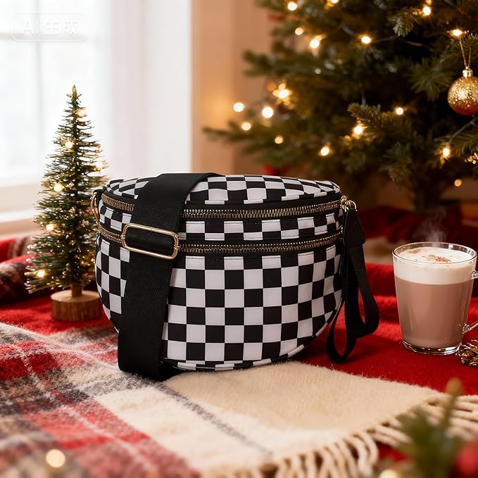 Bum Bag Crossbody Bag for Women | Spacious Bum Bags | Nylon Crossbody Fanny Packs | Purse Belt Purse for Travel Running, Fashion Holiday Gifts