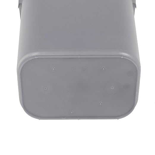 Amazon Basics Rectangular Commercial Office Wastebasket, Easy to Clean, 10 Gallon, Grey, 2-Pack