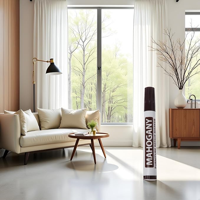 Brown Furniture Repair Wood Cabinet Floor Touch Up Markers Scratch Filler Remover - Mahogany,Wood Polish and Care