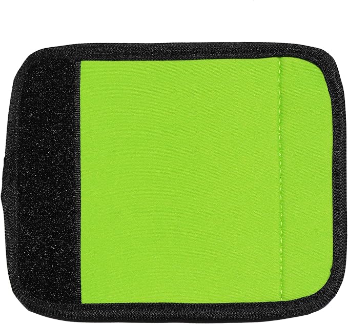 Gowraps Neoprene Luggage Handle Wraps for Traveling Bright Color Luggage Tags|Handle Wraps|Handle Covers (Limegreen)