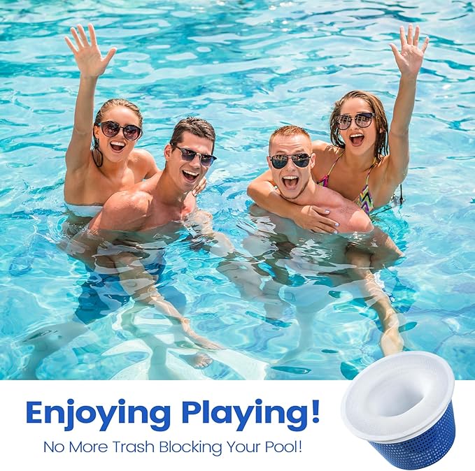 40 Pack Pool Skimmer Socks - Pool Filter Socks for Skimmer Basket, Dense Mesh Skimmers Filters Out Debris for Inground or Above Ground Pools