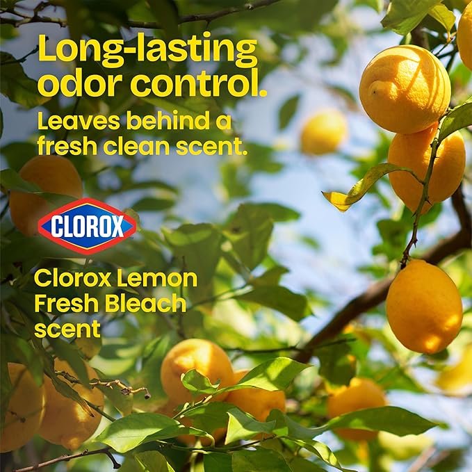 Glad Drawstring Trash Bags with Clorox, 4 Gal, Lemon Fresh Bleach, 80 Ct, 30 Pack (Package May Vary)