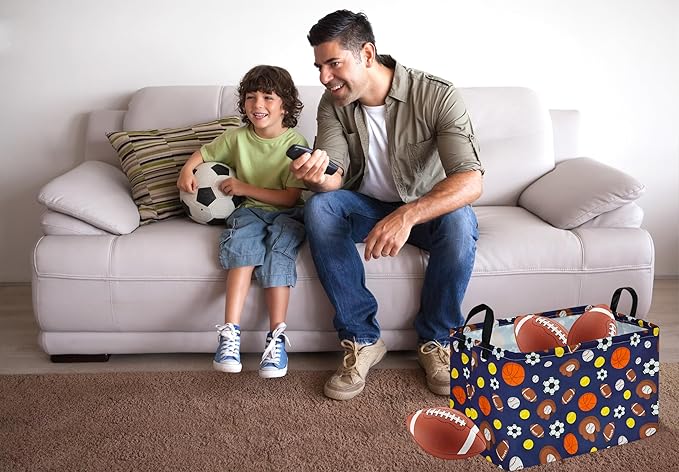 Kids Hamper Storage Bins Organizer Toy Box Laundry Basket Large Canvas Collapsible Chest for Home/Dorm/Kitchen/Pet/Office/Closet/Shelf/Gift Baskets