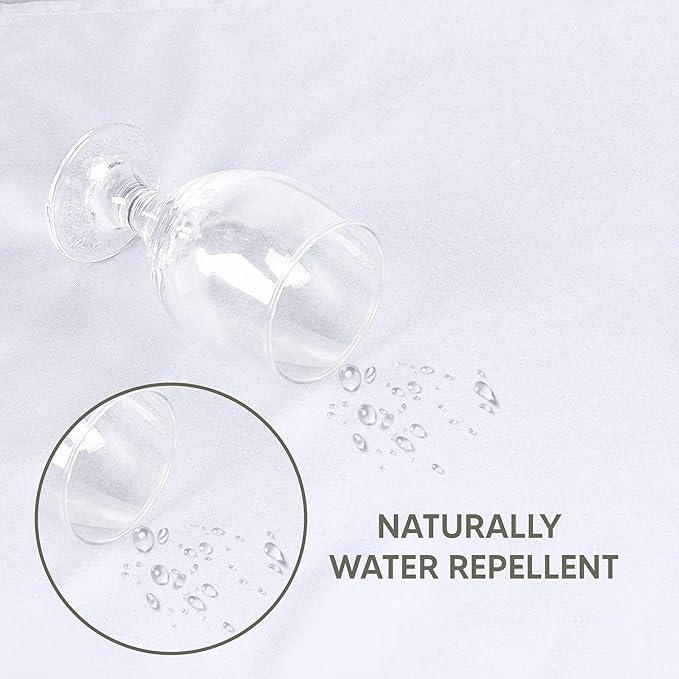 Utopia Kitchen Rectangle Table Cloth 1 Pack (60x102 Inches, White), Tablecloth Machine Washable, Polyester Table Cover for Dining, Buffet Parties, Picnics, Events, Weddings and Restaurants