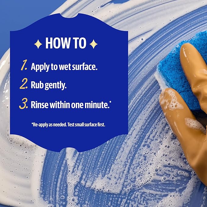 Bar Keepers Friend Soft Cleanser Liquid, 26 oz x 2, Multipurpose Surface Cleaner for Rust Stains, Soap Scum & Grease from Stainless Steel & More