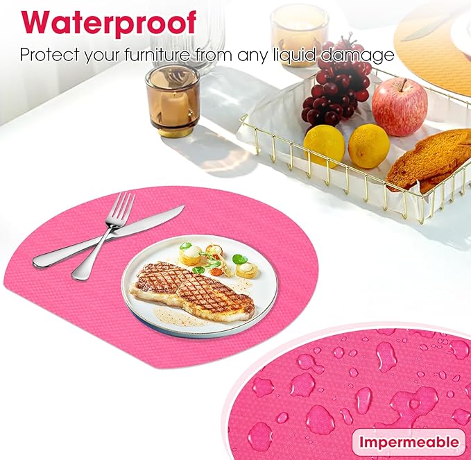 Drawer and Shelf Liner, Non-Slip Kitchen Cabinet Liners Non-Adhesive Thick Strong Grip Waterproof Washable Mats Protect Dresser Shelves Cupboard Bathroom Cabinets, Fuchsia, 18 in X 10 FT