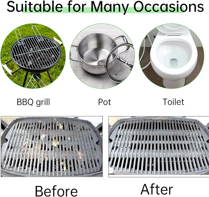 HATOKU 8 Pack Grill Brick & Griddle Stone Cleaning Block, Pumice Stone for Cleaning Oven, Stove, BBQ Grill, Commercial Grade Cleaner for Cookers, Frying Pans, Racks, Flat Tops