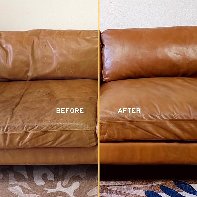 Leather Honey Leather Cleaner Spray: UV Protectant, Non-Toxic & Made in the USA Since 1968. Cleans & Protects Leather, Faux & Vinyl - Couches, Car Seats, Purses, Shoes, Bags & Tack. Safe for Any Color