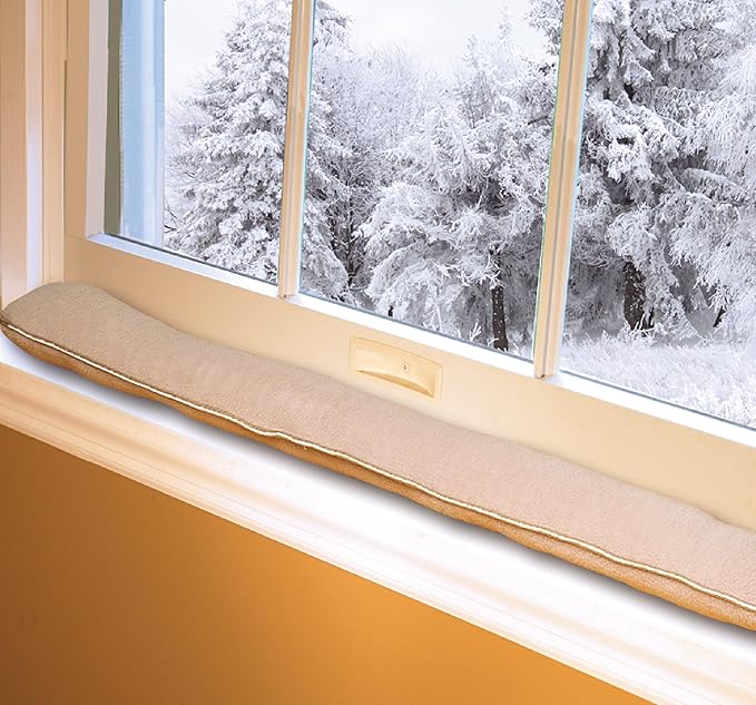 Frost King Door or Window Draft Stop Cloth Seal, 36-inches, Decorative Gold