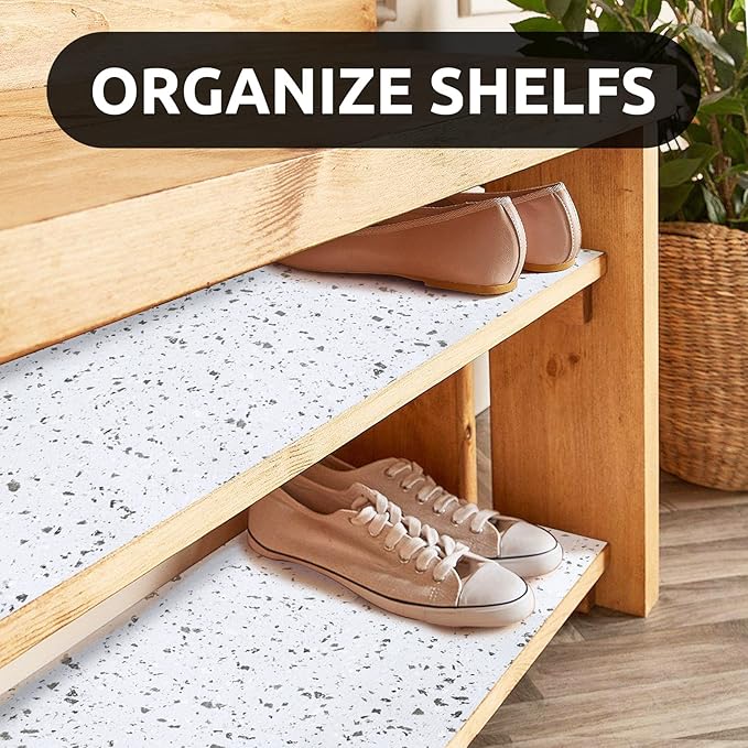 RAY STAR 12X120 Inch Shelf Liner for Kitchen Cabinets, Non-Adhesive Cabinet Liner Washable, PVC Drawer Liner for Dresser Non-Slip Bathroom (Floral)(4 Roll)