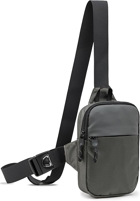 Mini Sling Bag for Men Women, Small Crossbody Casual Utility Chest Phone Bag for Travel Workout