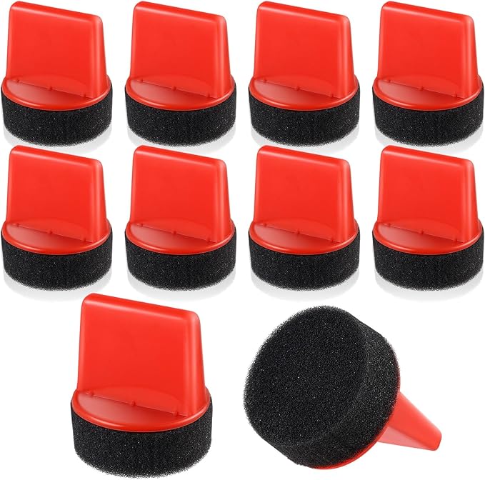 10 Pcs Shine Shoes Sponge Applicators Foam Dauber Shoe Polish Applicator Brush Leather Shoes Boots Care Cloths Suede Cleaner(10 Pcs Shoe Sponge B)