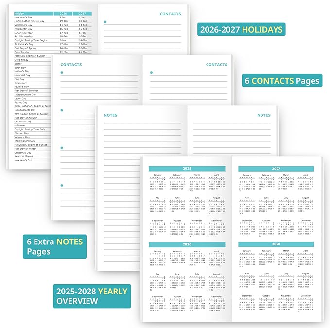 Pocket Calendar 2026-2027 for Purse, Two Year Monthly Planner Pocket Size, Jan 2026 to Dec 2027 Monthly Planner Small Size (6.5" x 3.5") - Pumpkin Patch