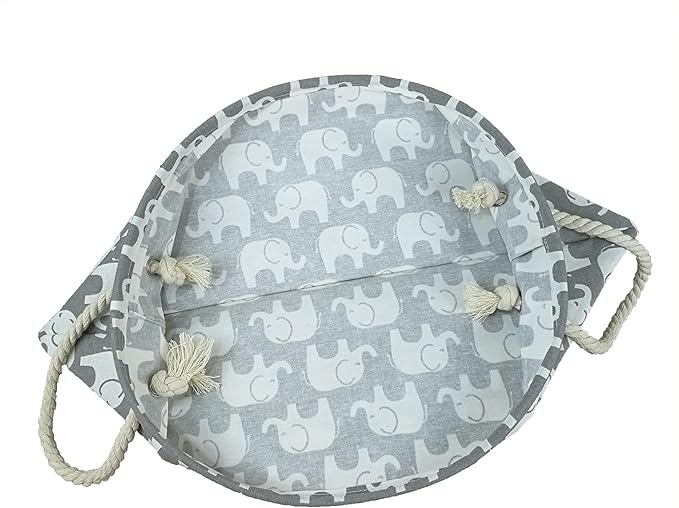 Round Laundry Basket Storage Bins Nursery Hamper Gift Baskets for Home,Office,Home Decor