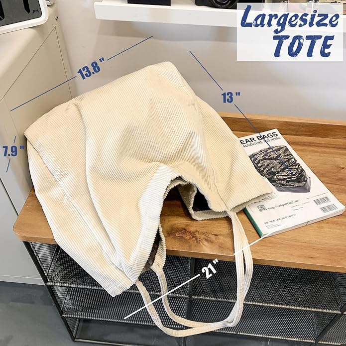 Canvas Tote Bag for Women Large Hobo Shoulder Bag for Work Travel Casual Message Bag Tote Purse handbags