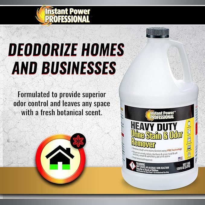 Instant Power Professional Heavy Duty Urine Stain & odor Remover, 128 Fl Oz