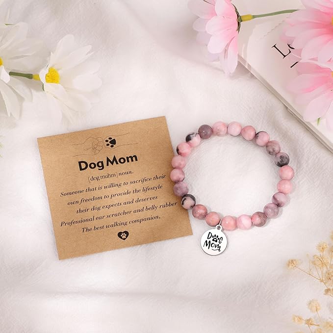 JoycuFF Dog Mom Gifts for Women, Mothers Day Birthday Christmas Gifts for Dog Mom Best Friend Sister Daughter Women Tote Bag
