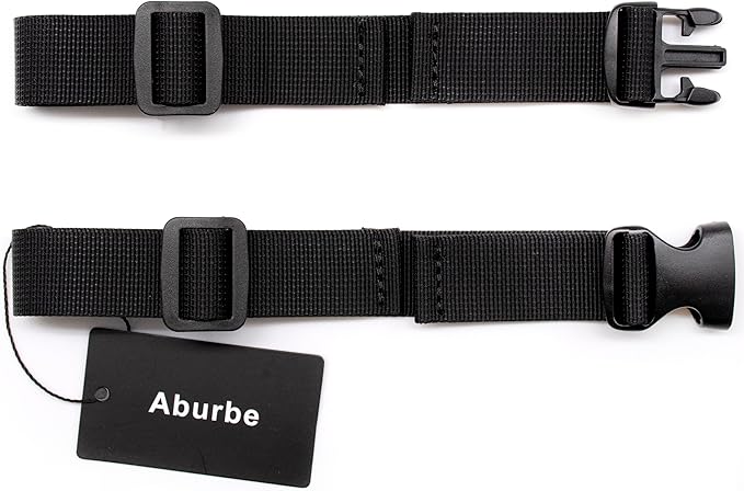 Backpack Chest Strap, Universal Add on Adjustable Sternum Strap, Chest Belt Replacement, with Heavy Duty Quick Release Buckle Clip, for Travel, Hiking, Camping, School(Black)
