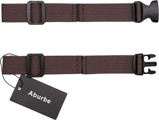 Backpack Chest Strap, Universal Add on Adjustable Sternum Strap, Chest Belt Replacement, with Heavy Duty Quick Release Buckle Clip, for Travel, Hiking, Camping, School(Brown)