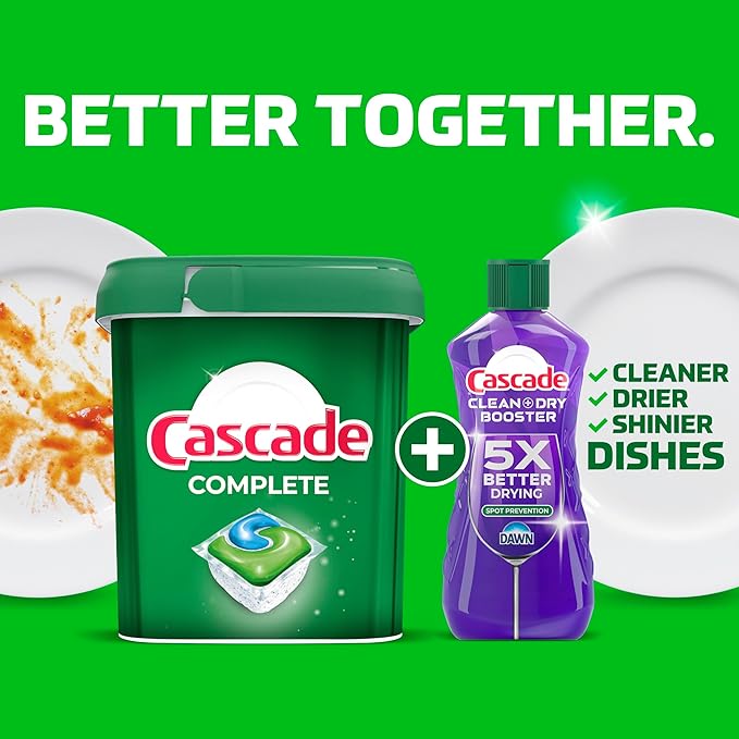 Cascade Complete Dishwasher Pods - Fresh Scent ActionPacs, Dishwasher Detergent, Dishwasher Soap, Detergent Pods, 78 Count