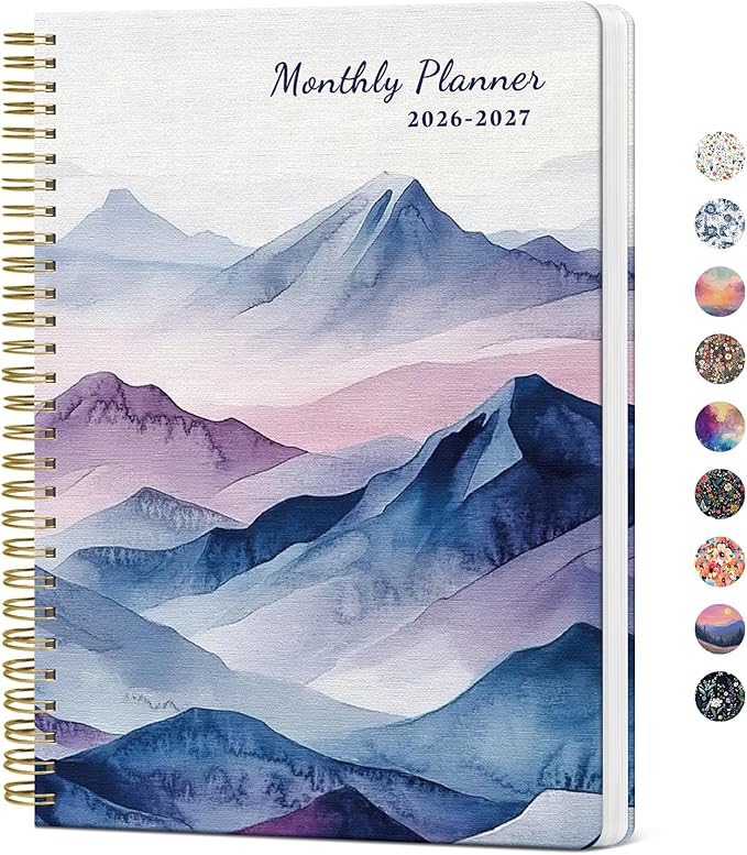 Monthly Planner 2026-2027, 2 Year Months Calendar Planner 2026-2027, Runs from January 2026 - December 2027, 7" x 10", 24 Months, Perfect for School Office Home Planning - Distant Peaks
