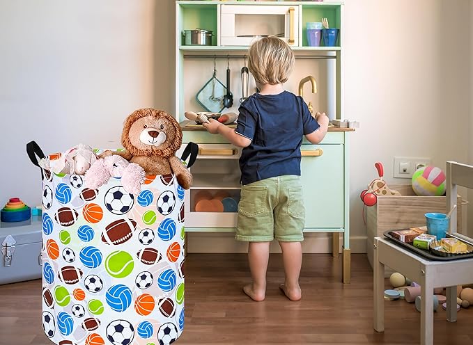 Round Laundry Basket Storage Bins Nursery Hamper Gift Baskets for Home,Office,Home Decor