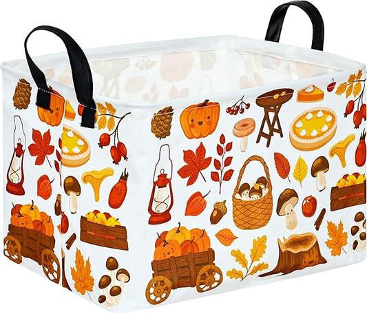 Rectangle Gift Shelf Nursery Storage Basket Laundry Hamper Storage Box and Bins for Home Clothes with Handles