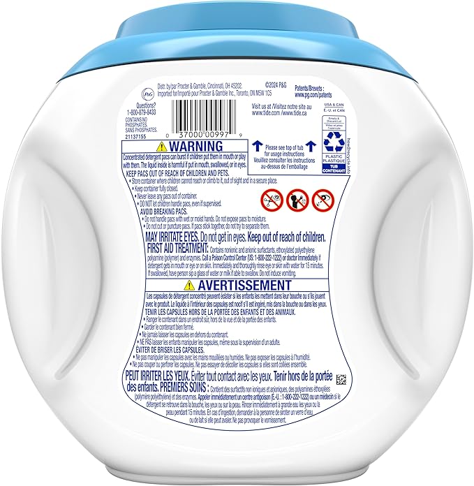 Tide, Pods Free and Gentle Laundry Detergent Soap Pacs, Tide Pods Laundry Detergent, 42 Count