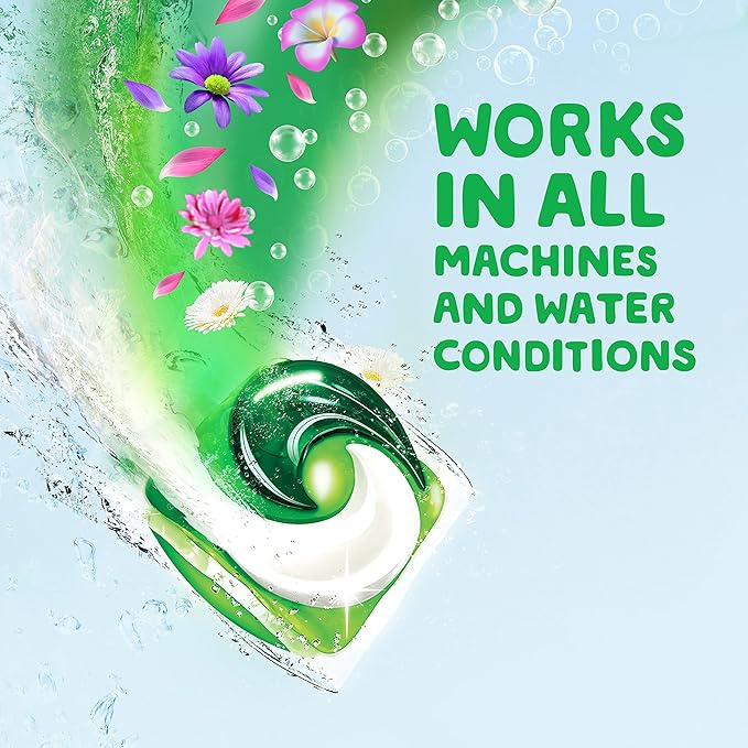 Gain Flings Laundry Detergent Pacs with Odor Defense, 76 Count, Super Fresh Blast Scent, HE 3in1 Detergent Pacs with Febreze and Oxi