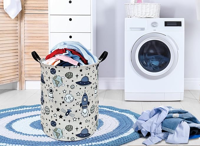 Round Laundry Basket Storage Bins Nursery Hamper Gift Baskets for Home,Office,Home Decor