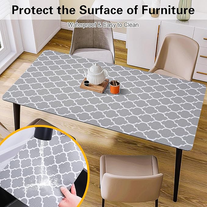 Drawer and Shelf Liner for Kitchen Cabinet,Non-Adhesive Cabinet Liner 24in x 20FT,Waterproof Shelf Paper Non-Slip Mats Cupboard Liner Contact Protect Dresser/Shelves/Table-Grey Lantern