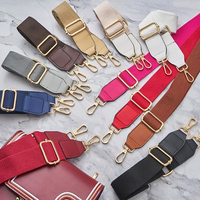 Wide Shoulder Purse Strap Replacement Adjustable Belt Canvas Bag Crossbody Handbag