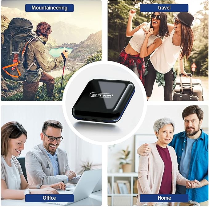 Black 4-Compartment Waterproof Pill Box Organizer - Travel Portable Medicine Box, BPA Free Pill Container for Vitamins, Fish Oils, Supplements