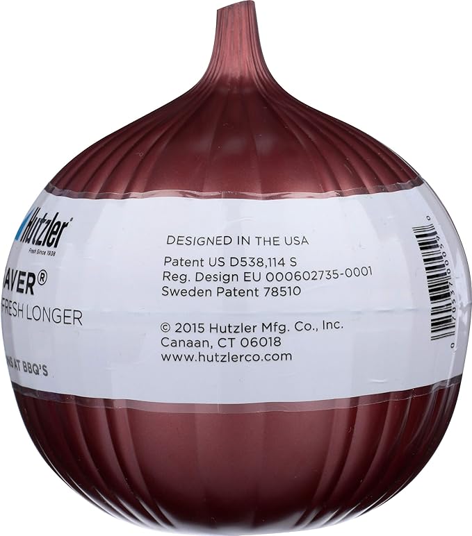 Hutzler Red Onion Saver Storage Container - Cut Onions Stay Fresh Longer