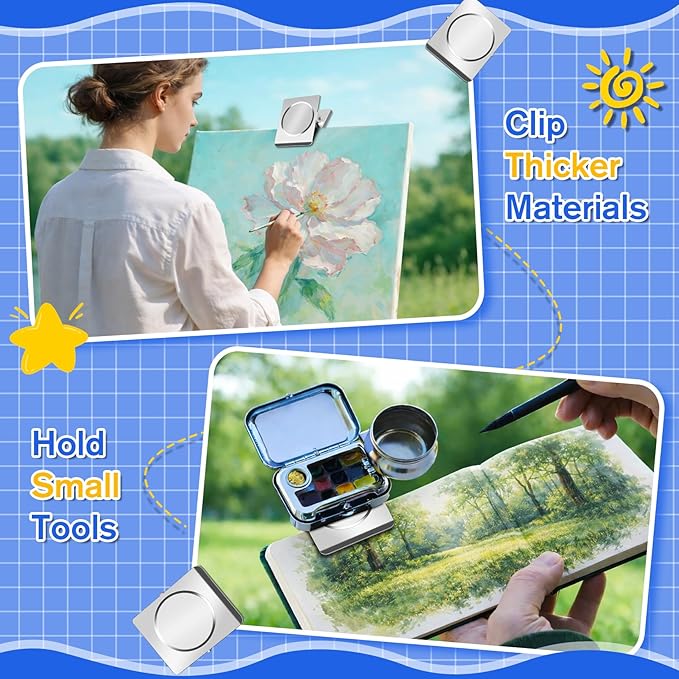 Grtard Strong Magnetic Clips, 2.2 Inch Extra Large Magnetic Clips Heavy Duty, 4Pack Magnet Clip for Fridge, Clip Magnets for Refrigerator, Whiteboard, Classroom, Kitchen, Office Organizer