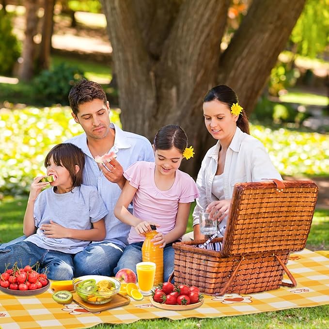 Sand Free Beach Blanket Waterproof Sandproof Beach Mat Lightweight Water Proof Outdoor Blankets Extra Large Picnic Blanket for Travel, Grass, Beach, Hiking, Camping, Concert, Festival
