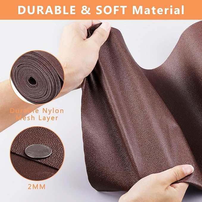 WochiTV Shelf Liner for Cabinets, Drawer 11.8 x 354 inches, Non Adhesive Non Slip Foam Mat for Kitchen, Pantry, Bathroom, Cupboard, Garage, Closet, Shelves, Drawer, Tool Box, Brown