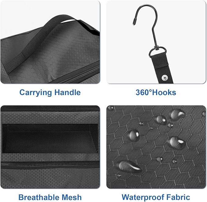 Suitcase Organizer, Travel Luggage Organizer Portable Hanging Travel Shelves Collapsible Hanging Packing Cubes for Carry-on Suitcase