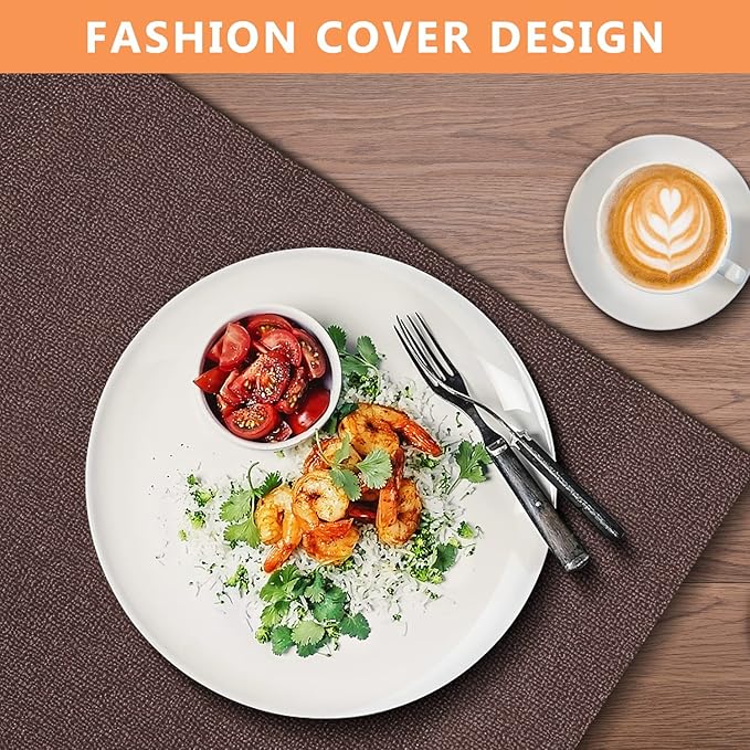 WochiTV Shelf Liner for Cabinets, Drawer Non Adhesive Non Slip Foam Mat for Kitchen, Pantry, Bathroom, Cupboard, Garage, Closet, Shelves, Drawer, Tool Box, Brown 23.6 x 236 inches