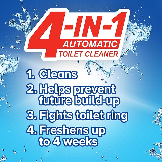 Soft Scrub 4-in-1 Rim Hanger Toilet Bowl Cleaner, Lavender, 2 Count, Cleans, Helps Prevent Build Up, Fights Toilet Ring & Freshens up to 4 Weeks